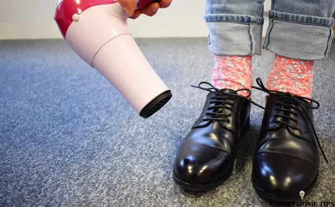 Using Hair Dryer to Stretch Boots