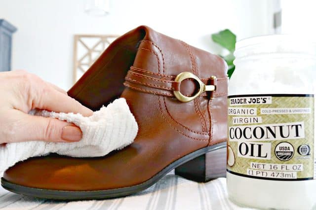 Coconut Oil Care for Leather Boots