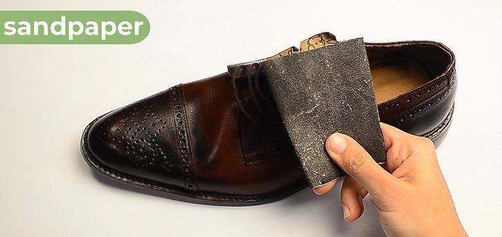 Use a Sandpaper to Make the Inside of the Top of the Shoe Even