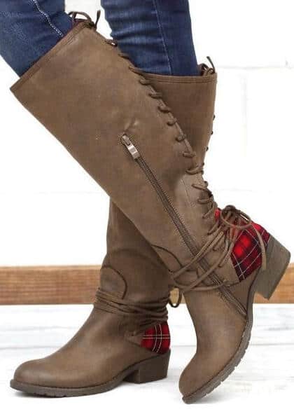 Boots with Zipper or Laces