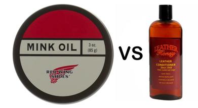 Mink oil versus Bick 4 leather conditioner: Difference #1