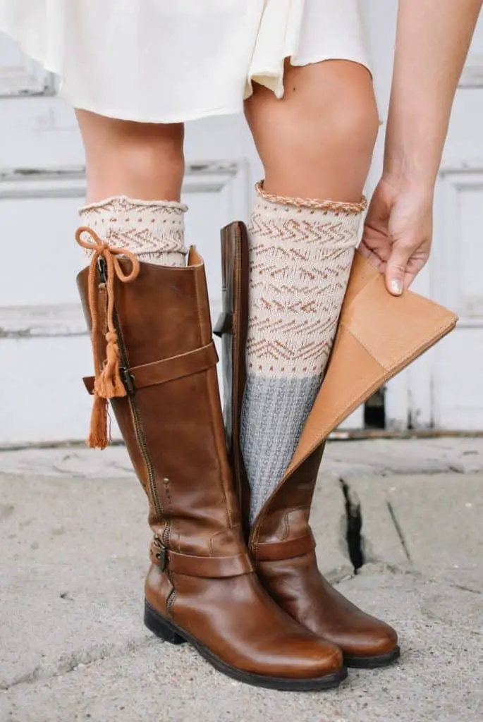 Thick Pair of Long Socks with boots