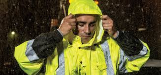 Safety vests protect from rain