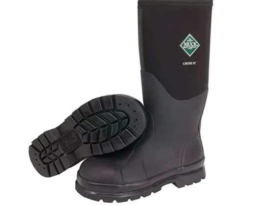 Muck Boots Chore Classic Tall Steel Toe Men’s Rubber Work Boot 