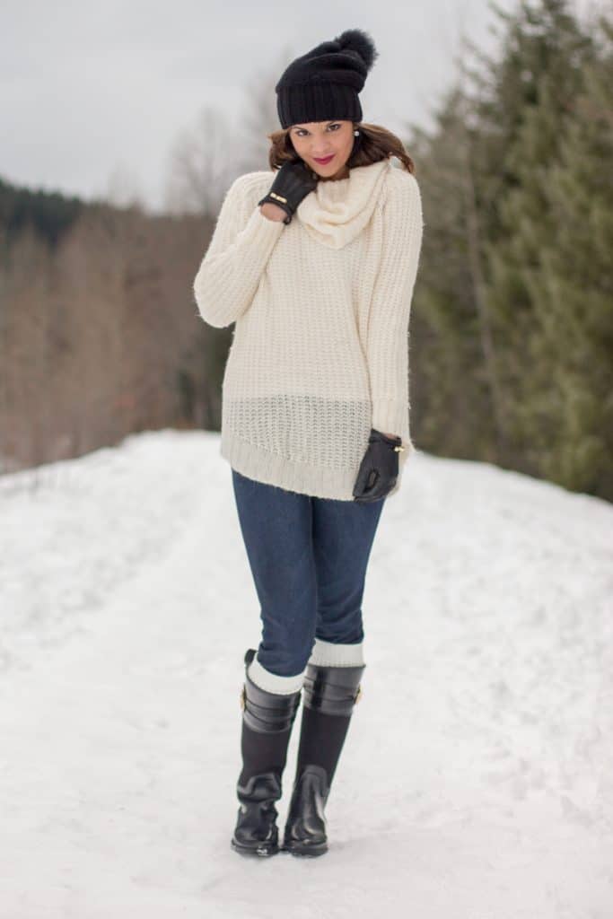 YES, you can wear your rain boots in the snow