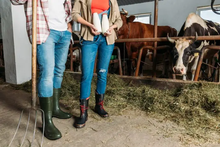 farm work prefer rubber boots