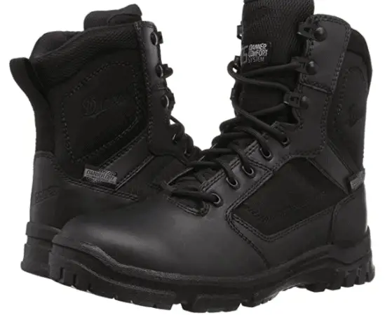 Danner Men's Lookout Side-Zip 8" Black Military & Tactical Boot