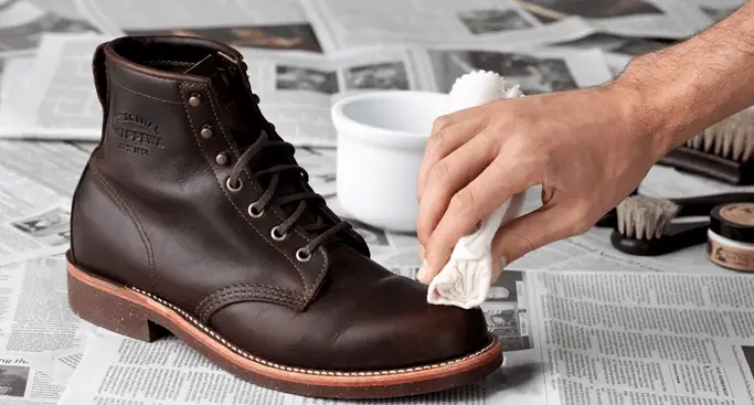 waterproof leather boots is by using oils