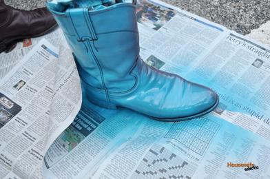 How to Spray Paint Leather Boots