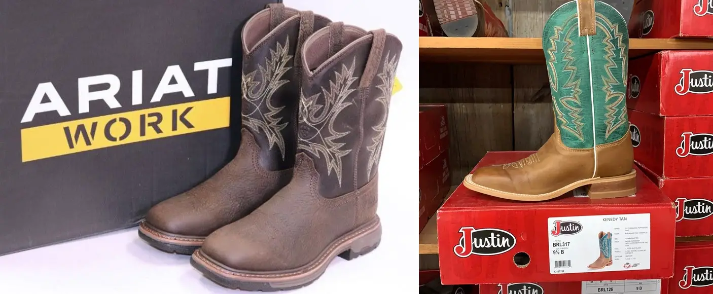 Ariat Vs Justin Boots Which One Is for You? Work Gearz