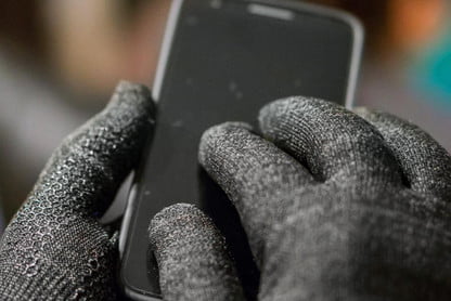 Silver Fiber Conductive Fabric Gloves for Touchscreen Gadgets 
