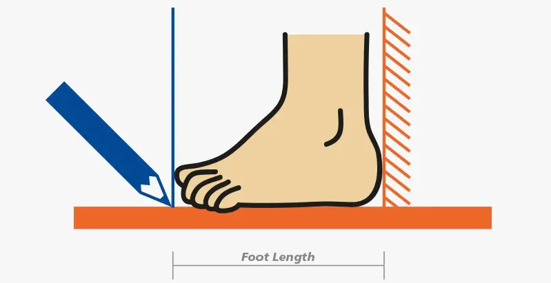 trace the shape of your foot
