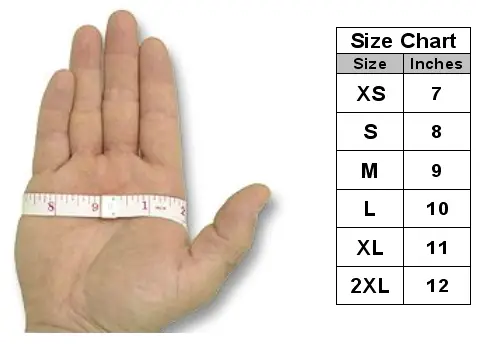 glove size chart