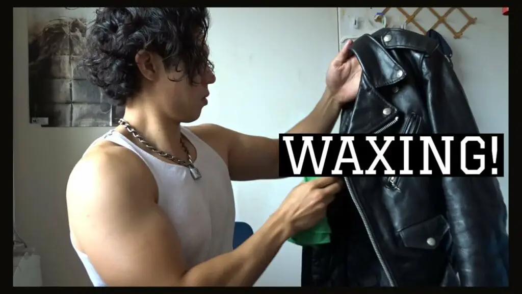 waxing leather jacket
