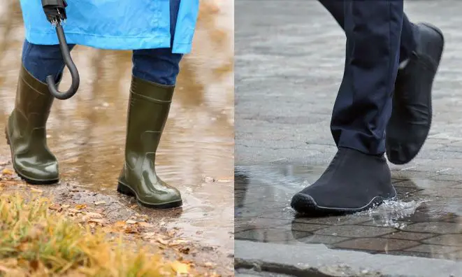 Rainboots Vs Galoshes