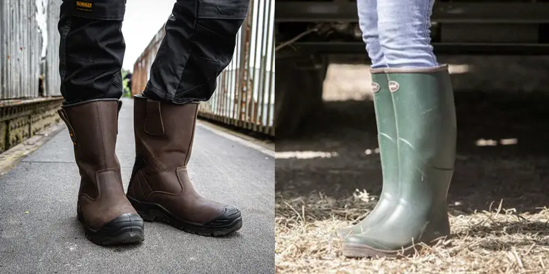 Rigger boots vs Wellies