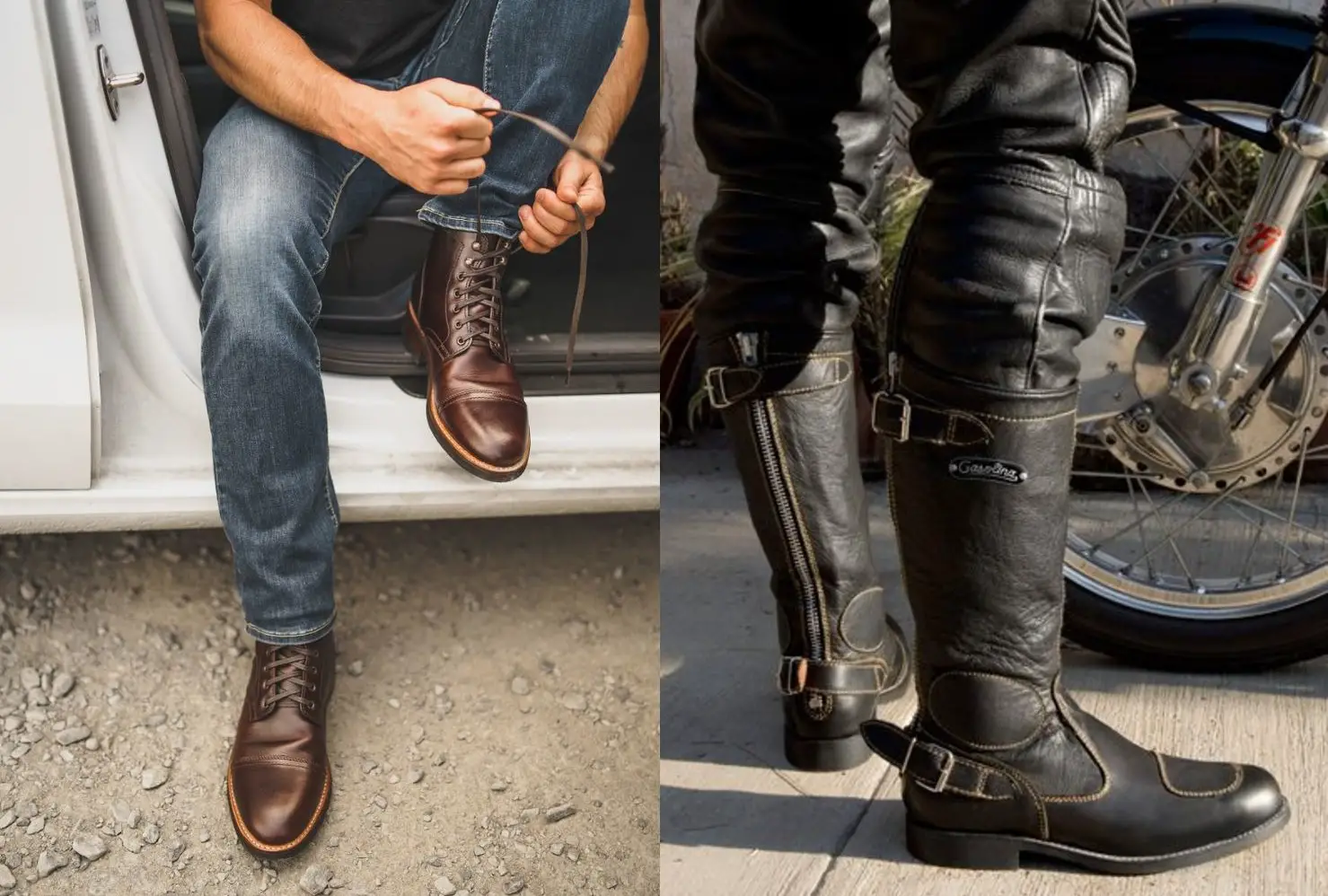 Work Boots Vs Motorcycle Boots