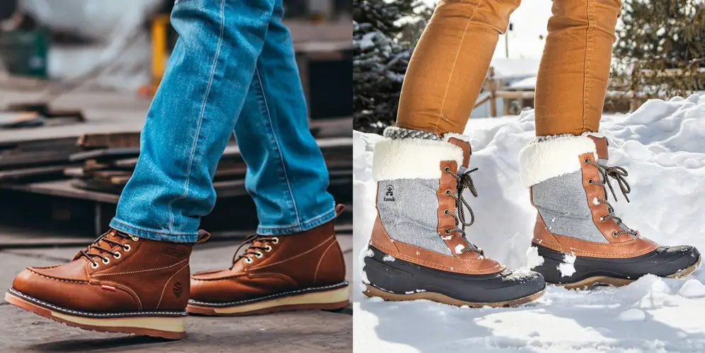 Work Boots vs Snow Boots