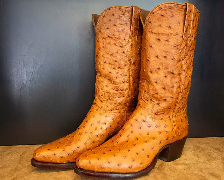 Full quill ostrich boots