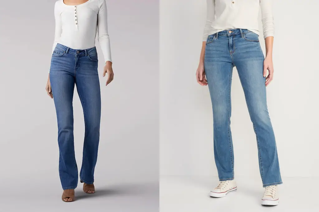 Bootcut Vs Kicker Bootcut Jeans